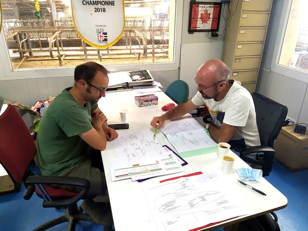 Diagnostic agricole avec le syndicat Chère Don Isac